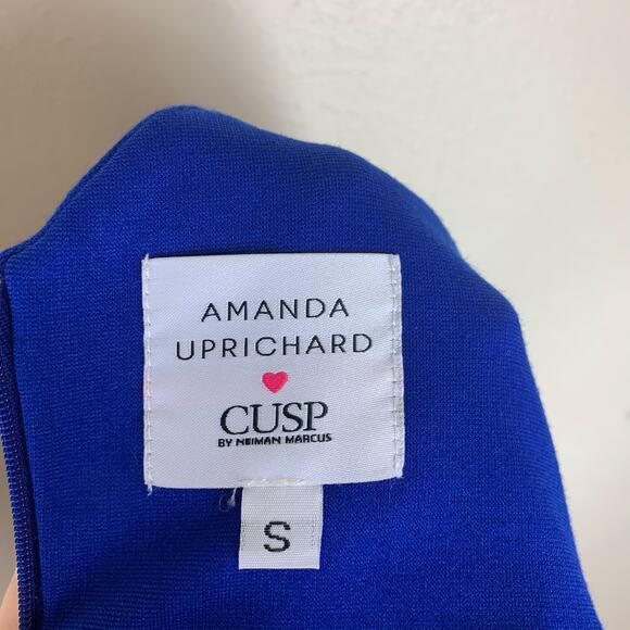 Amanda Uprichard Loves Cusp Peplum Dress Sz S Blue - Picture 7 of 8